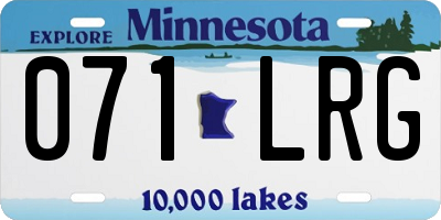 MN license plate 071LRG