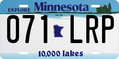 MN license plate 071LRP