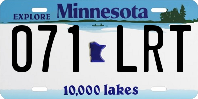 MN license plate 071LRT