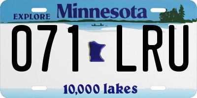 MN license plate 071LRU