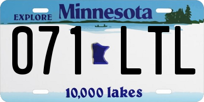 MN license plate 071LTL