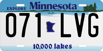 MN license plate 071LVG