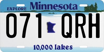 MN license plate 071QRH