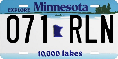 MN license plate 071RLN