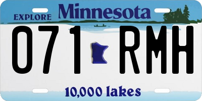MN license plate 071RMH