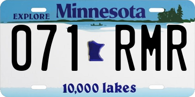 MN license plate 071RMR