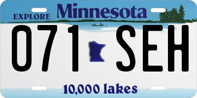 MN license plate 071SEH