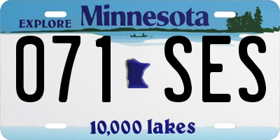 MN license plate 071SES