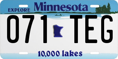 MN license plate 071TEG