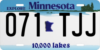MN license plate 071TJJ