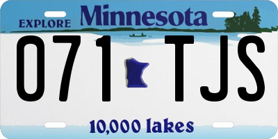 MN license plate 071TJS