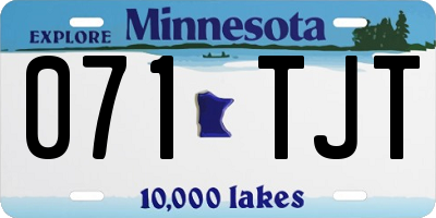 MN license plate 071TJT