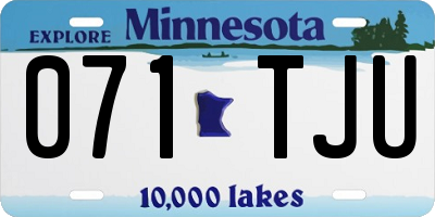 MN license plate 071TJU