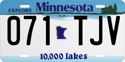 MN license plate 071TJV