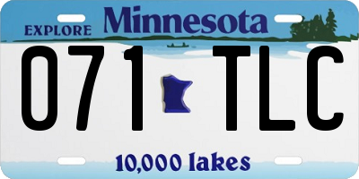 MN license plate 071TLC