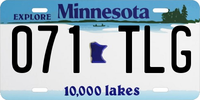 MN license plate 071TLG