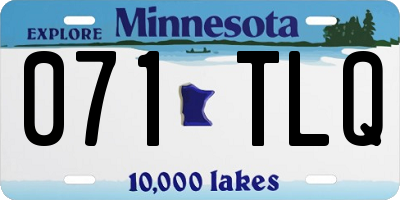 MN license plate 071TLQ