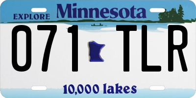 MN license plate 071TLR
