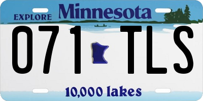 MN license plate 071TLS