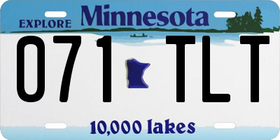 MN license plate 071TLT