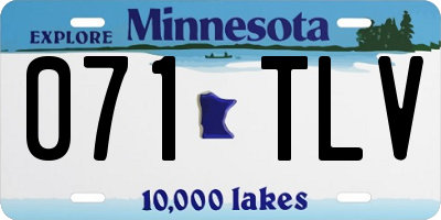 MN license plate 071TLV