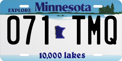 MN license plate 071TMQ