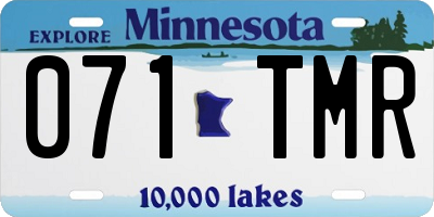 MN license plate 071TMR