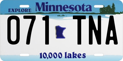 MN license plate 071TNA