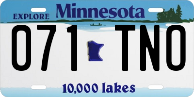 MN license plate 071TNO