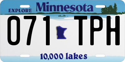 MN license plate 071TPH