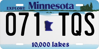 MN license plate 071TQS