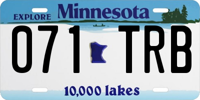 MN license plate 071TRB