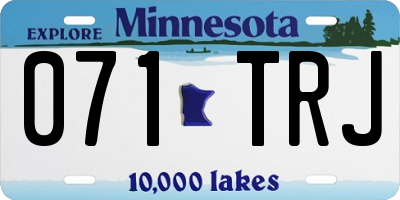 MN license plate 071TRJ