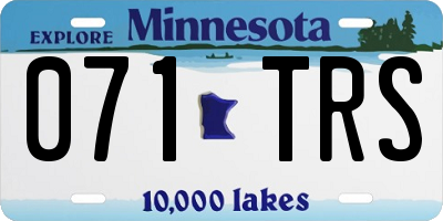 MN license plate 071TRS