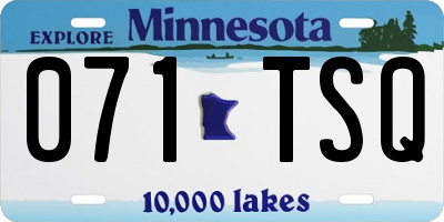 MN license plate 071TSQ
