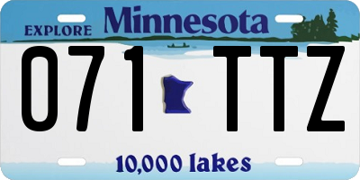 MN license plate 071TTZ