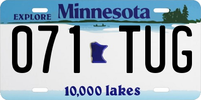 MN license plate 071TUG