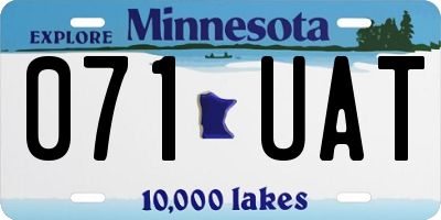 MN license plate 071UAT