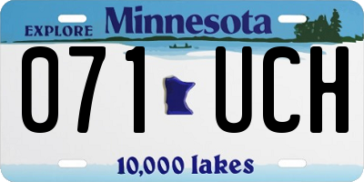 MN license plate 071UCH