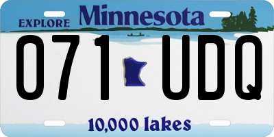 MN license plate 071UDQ