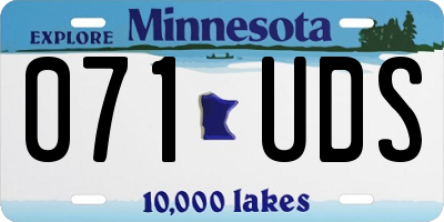 MN license plate 071UDS