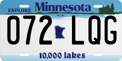 MN license plate 072LQG