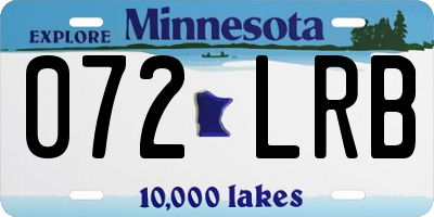 MN license plate 072LRB