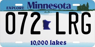 MN license plate 072LRG