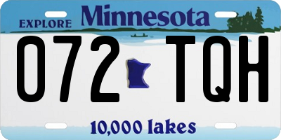 MN license plate 072TQH