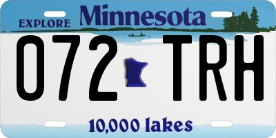 MN license plate 072TRH