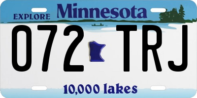 MN license plate 072TRJ