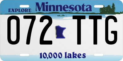 MN license plate 072TTG