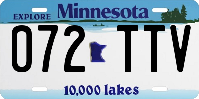 MN license plate 072TTV