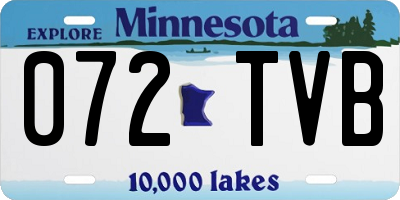 MN license plate 072TVB